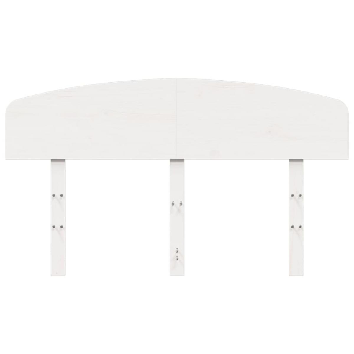 Cabecero de cama madera maciza de pino blanco 135 cm