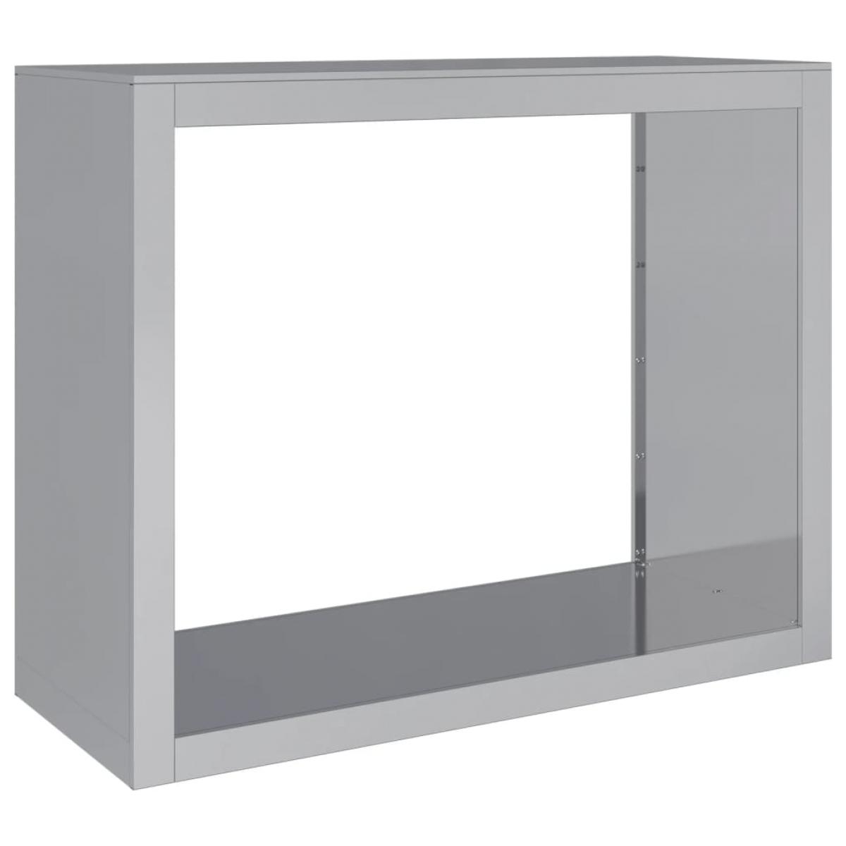 Leñero acero galvanizado 100x40x80 cm