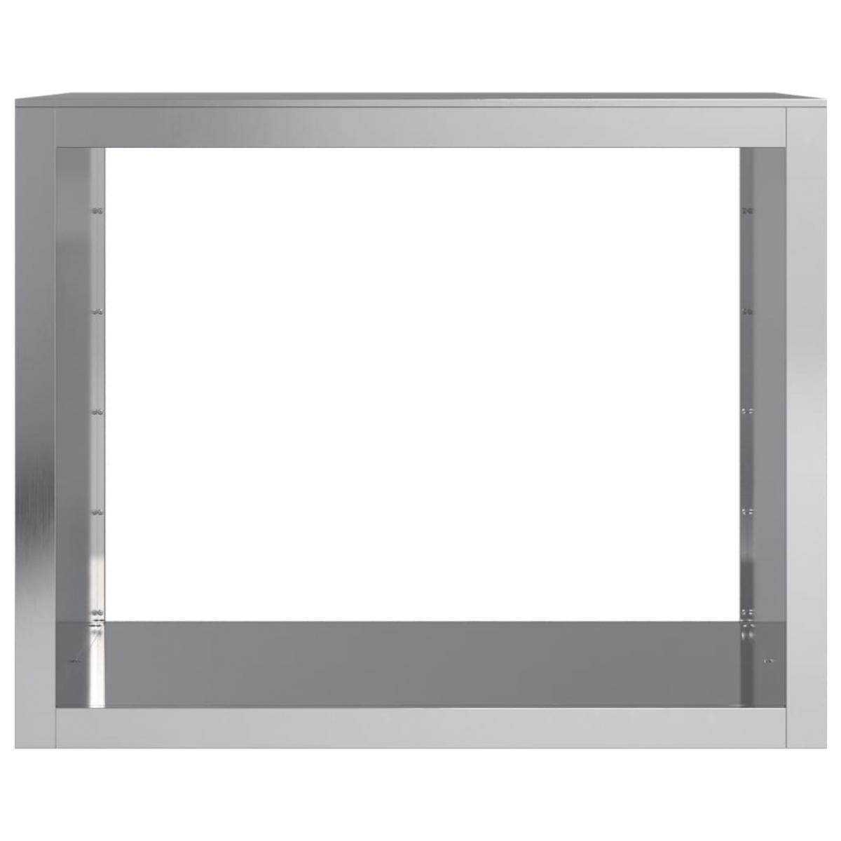 Leñero acero galvanizado 100x40x80 cm