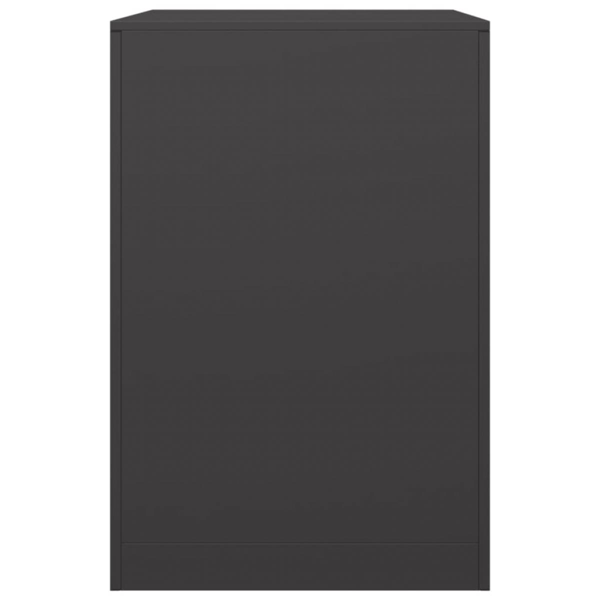 Leñero de acero negro 60x40x60 cm