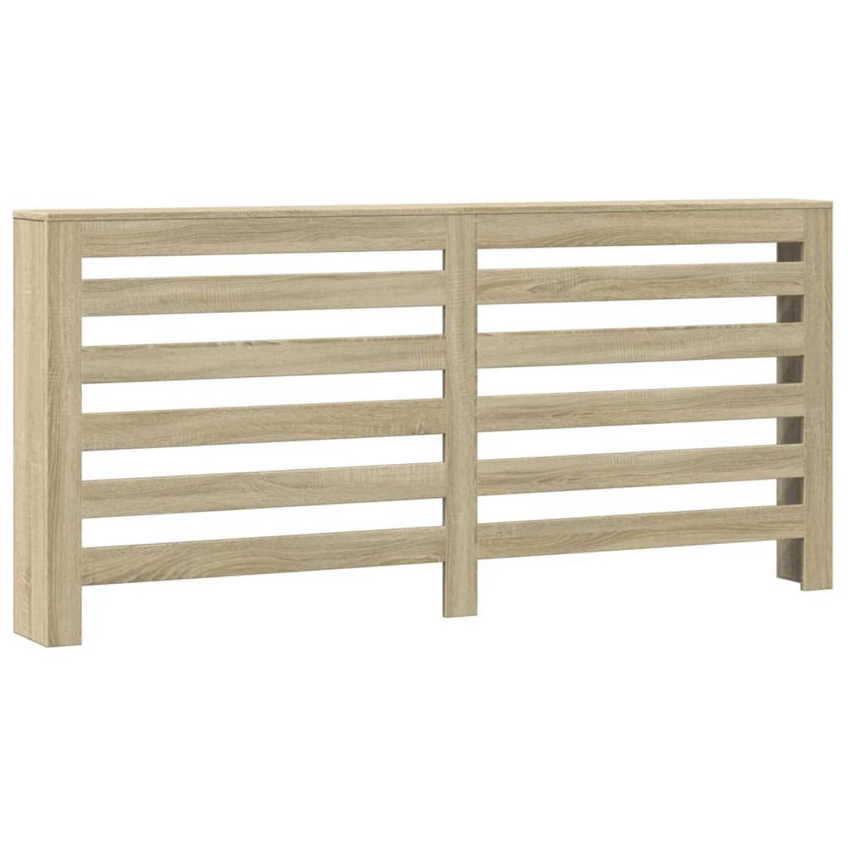 Cubierta de radiador madera ingeniería roble Sonoma 175x20x82cm