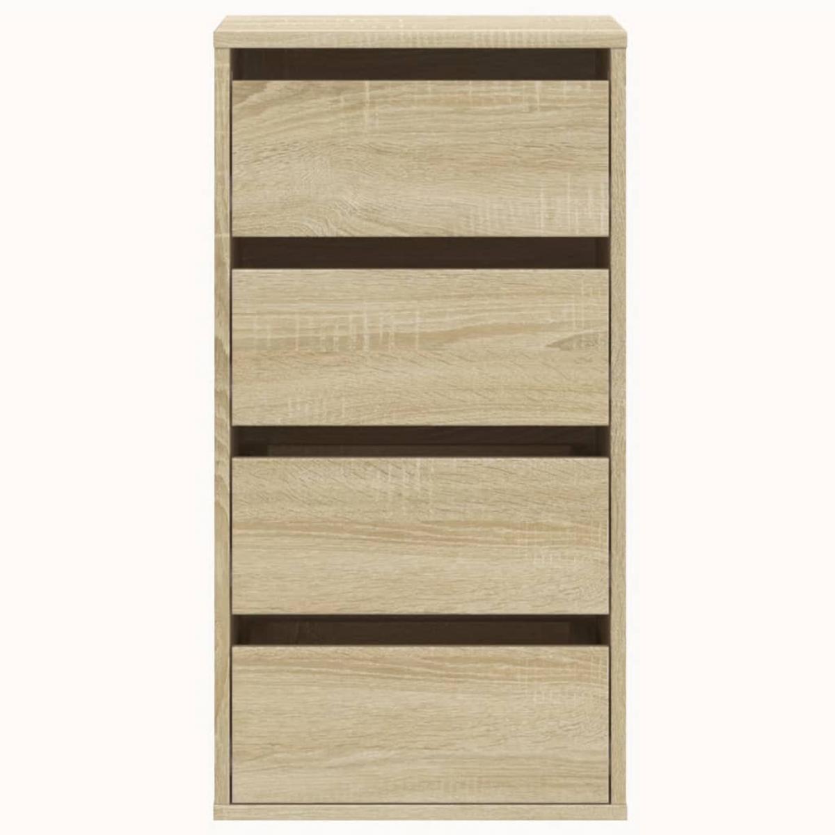 Cajonera de esquina madera ingeniería roble Sonoma 40x41x76 cm