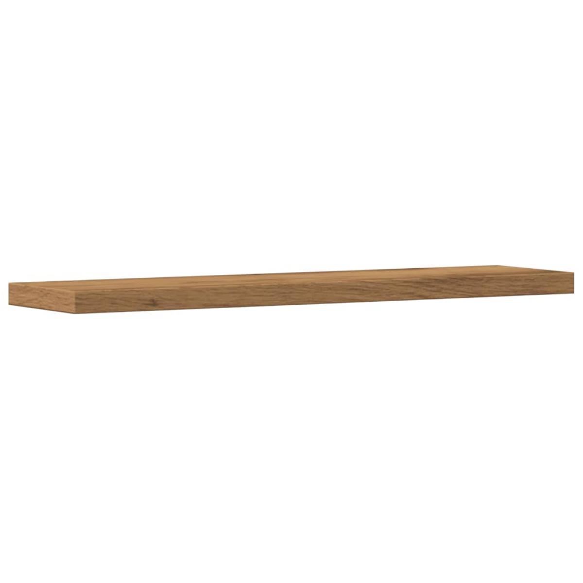 Estantes pared 4 ud madera ingeniería roble artisan 40x10x1,5cm