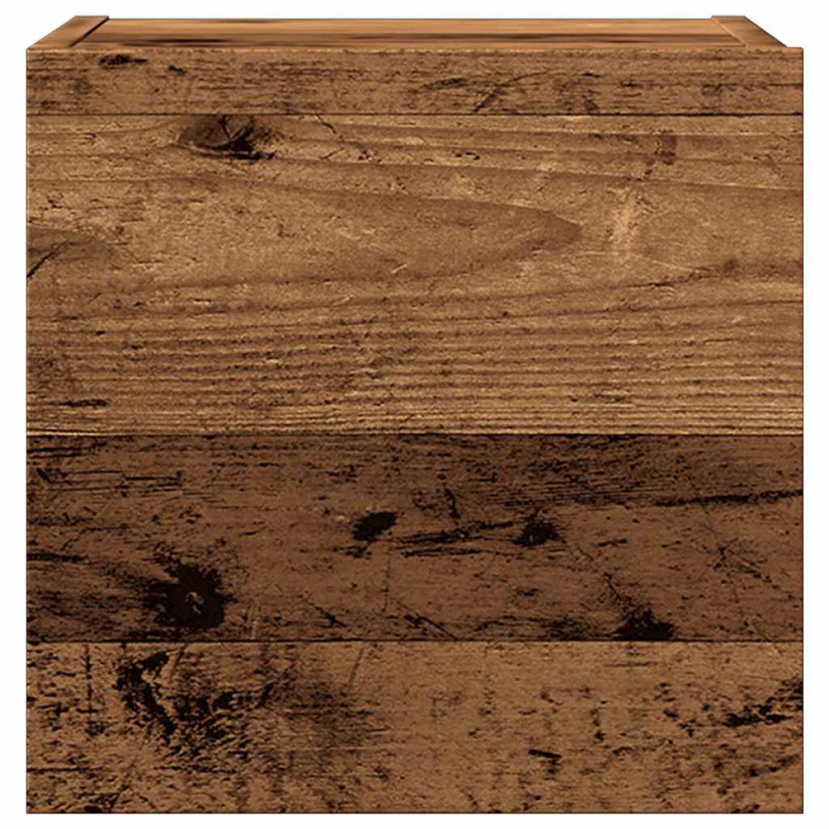 Muebles de pared para TV 2 uds madera envejecida 30,5x30x30 cm