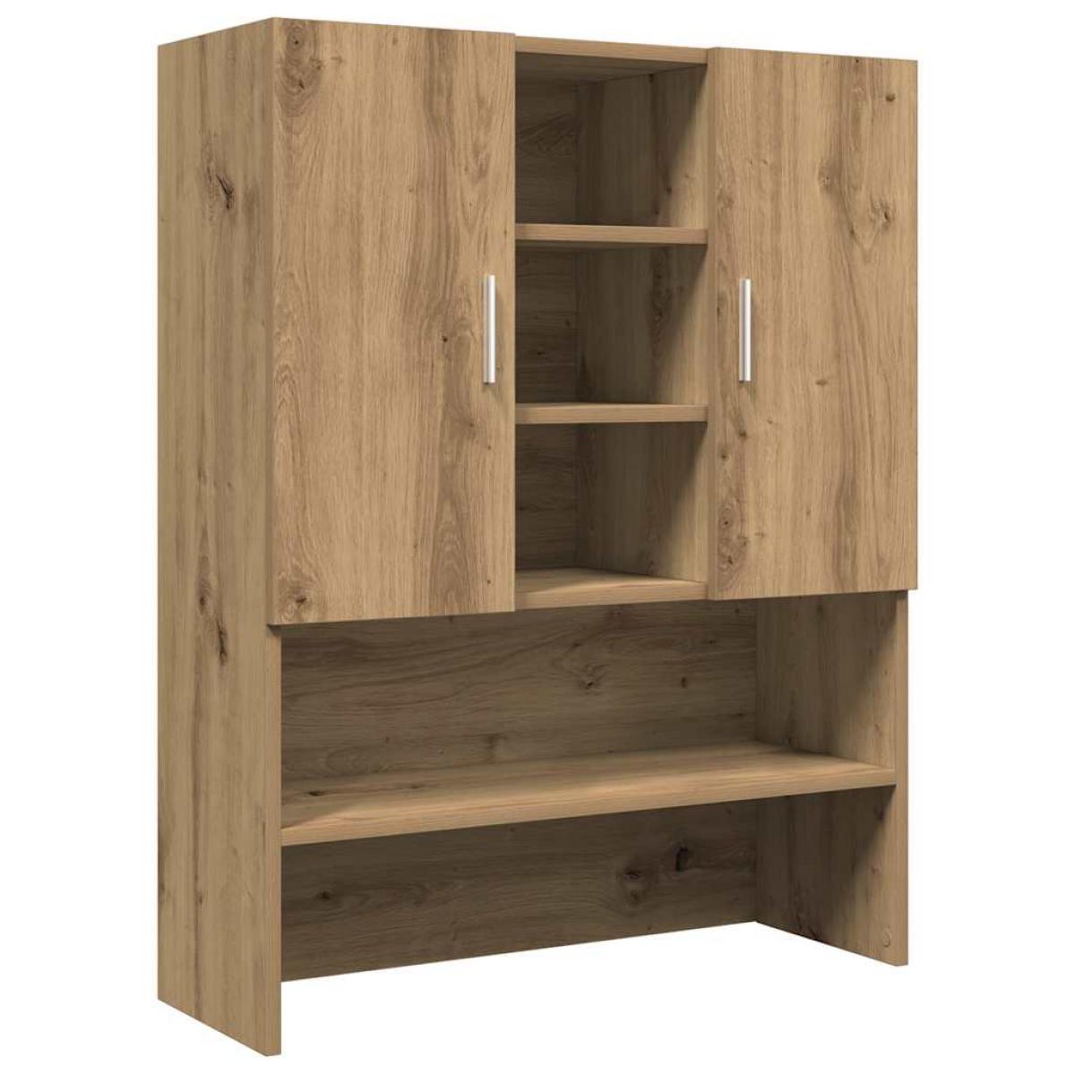 Armario de lavadora roble artisan 70,5x25,5x90 cm