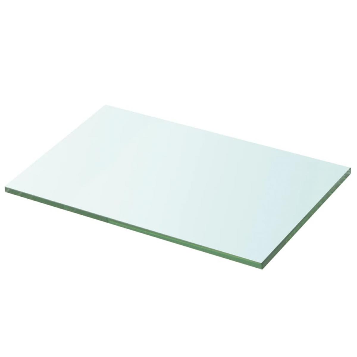 Estantes 2 unidades panel de vidrio transparente 30x15 cm