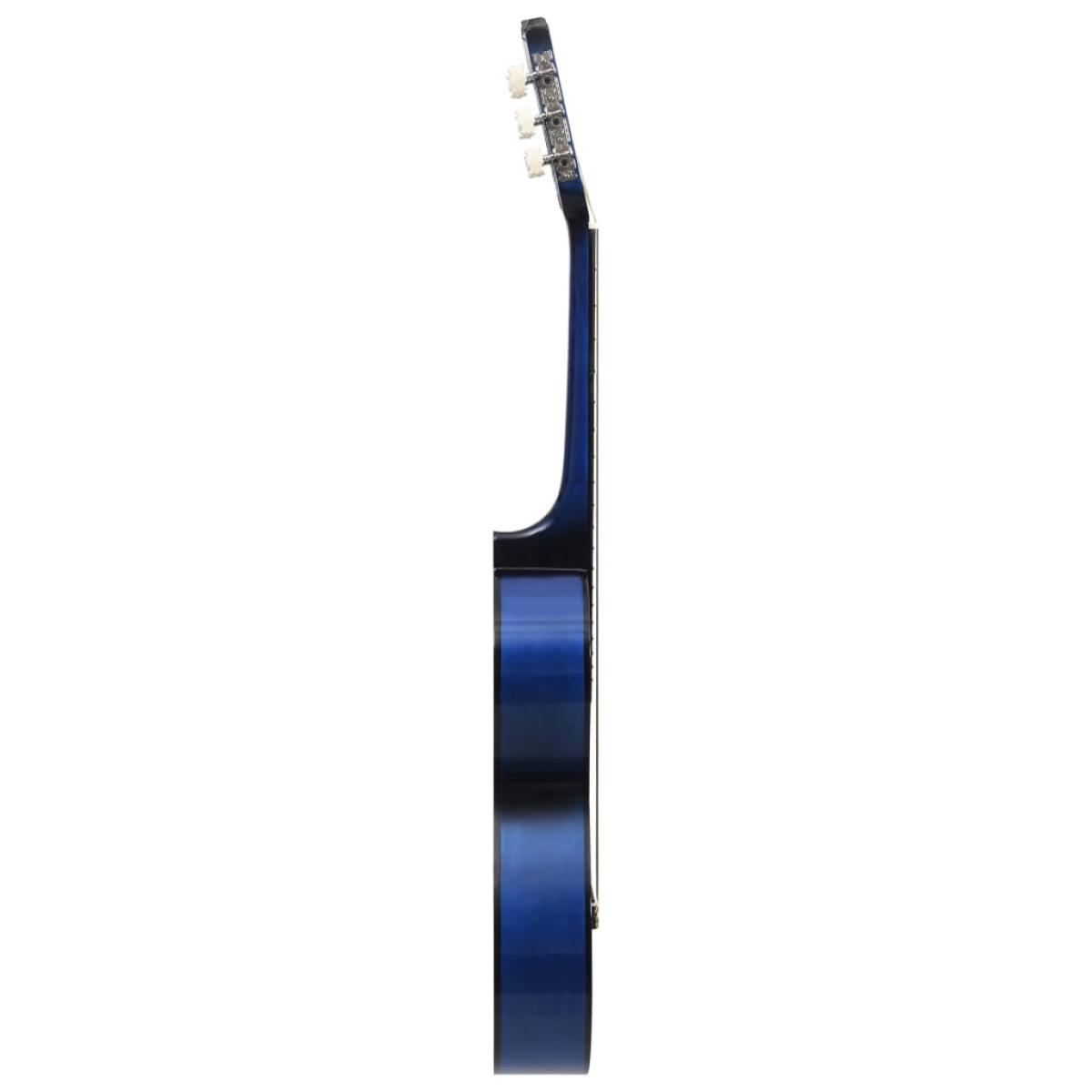 Guitarra clásica principiante y niño con funda azul 1/2 34