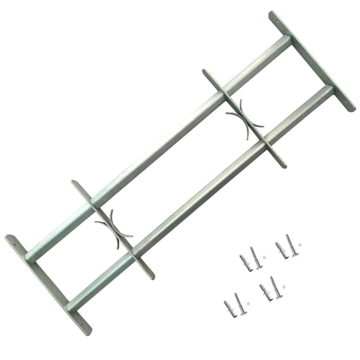 Rejas de seguridad de ventana ajustables 2 uds 700-1050 mm