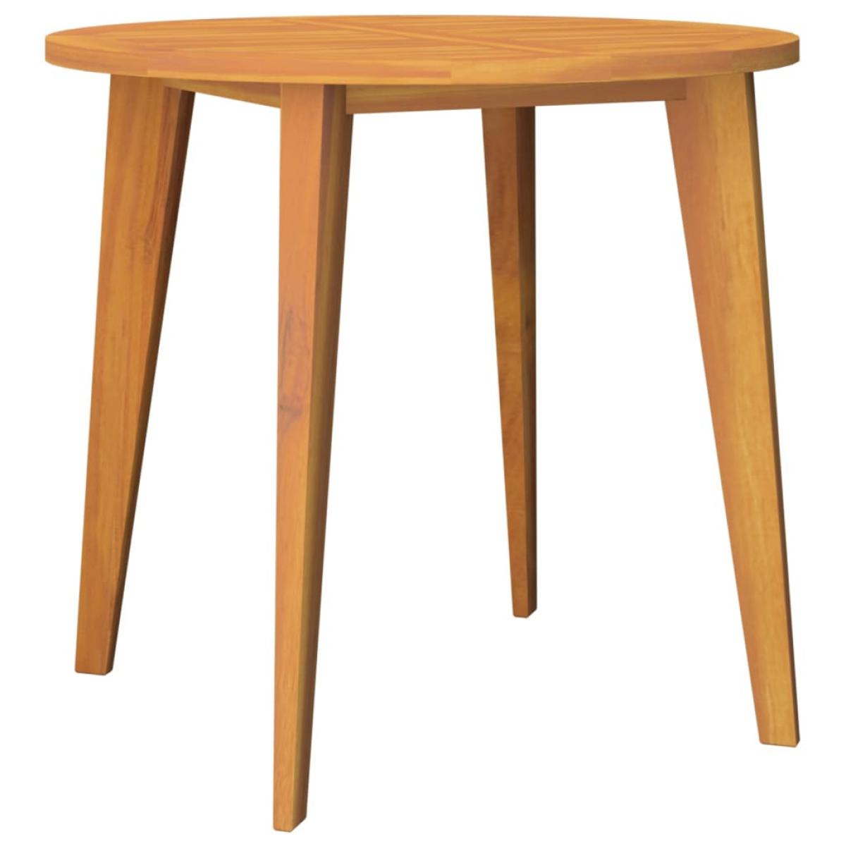Juego de comedor de jardín 3 piezas madera maciza de acacia