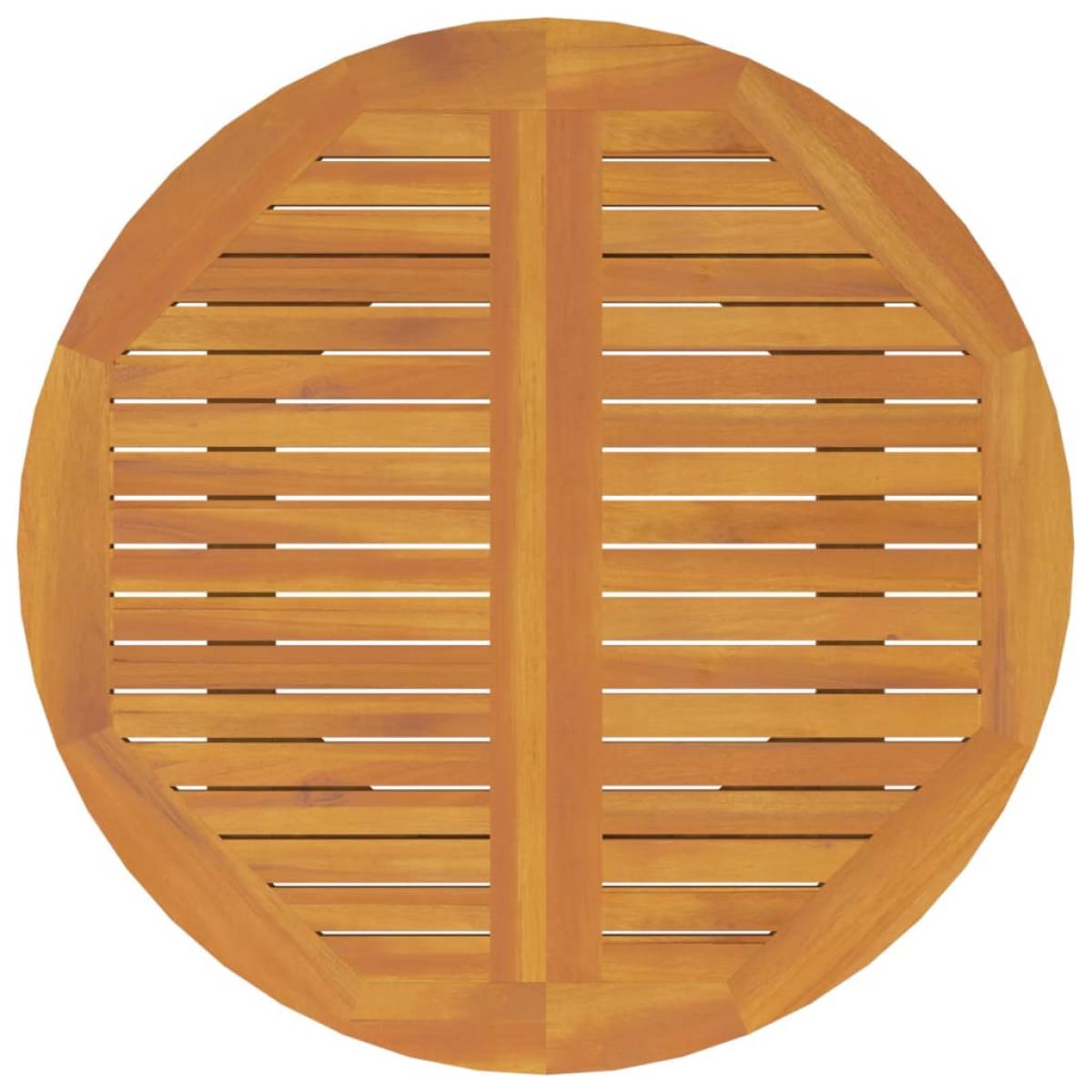 Juego de comedor de jardín 3 piezas madera maciza de acacia