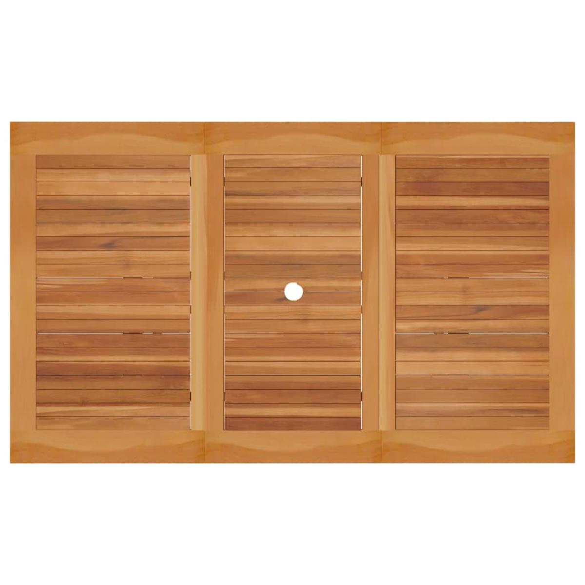 Juego de comedor para jardín 7 piezas teca maciza y cojines