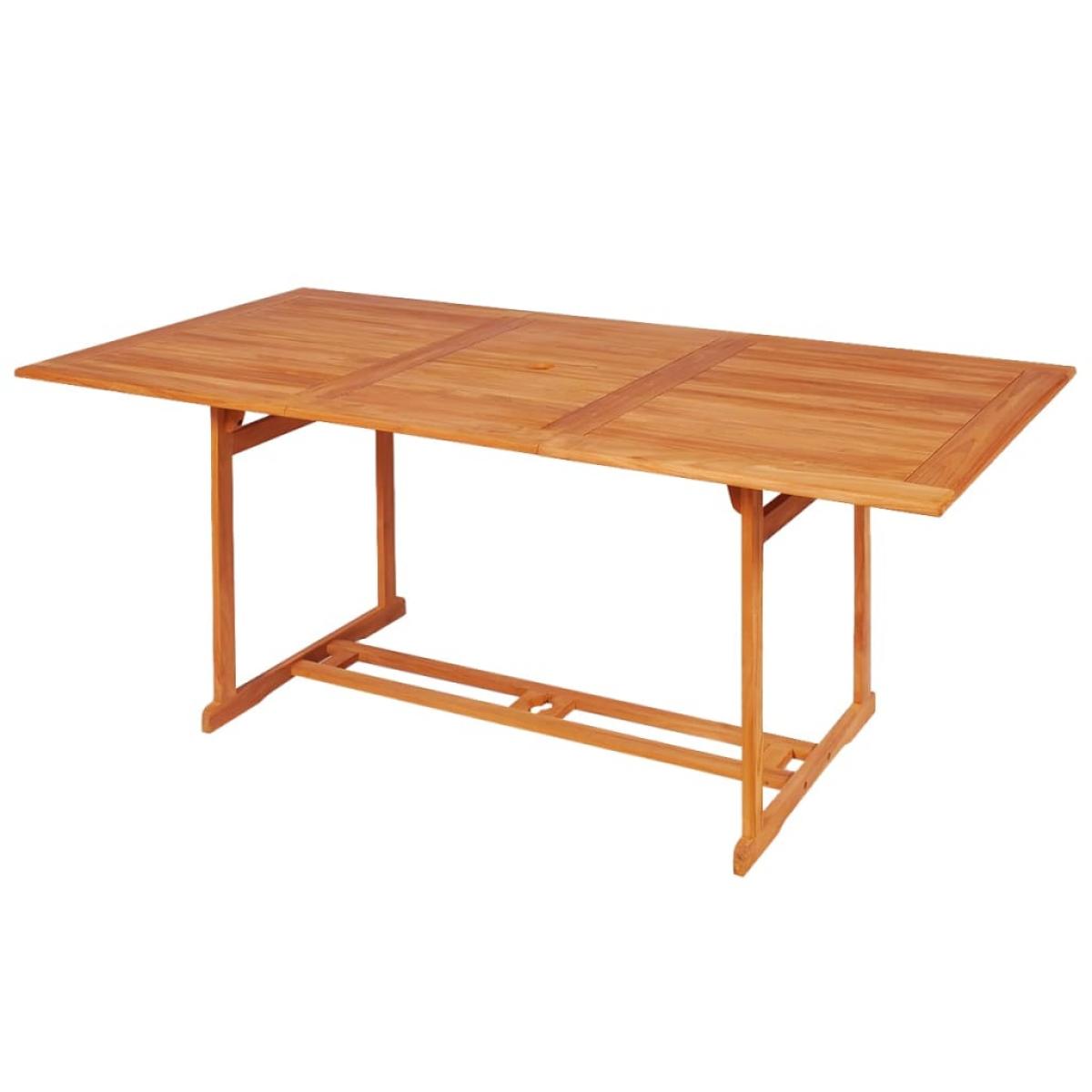 Set de comedor para jardín 7 piezas teca maciza y cojines gris
