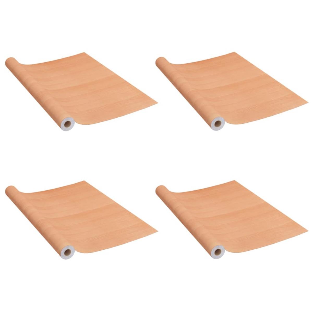 Láminas autoadhesivas muebles 2 uds PVC roble japonés 500x90 cm