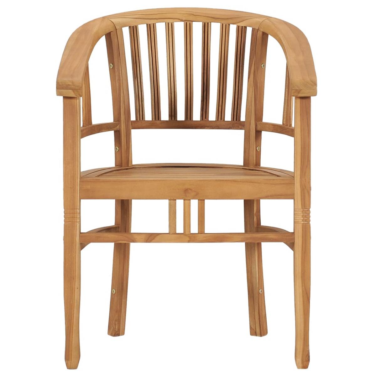 Conjunto de comedor para jardín 3 piezas madera maciza de teca