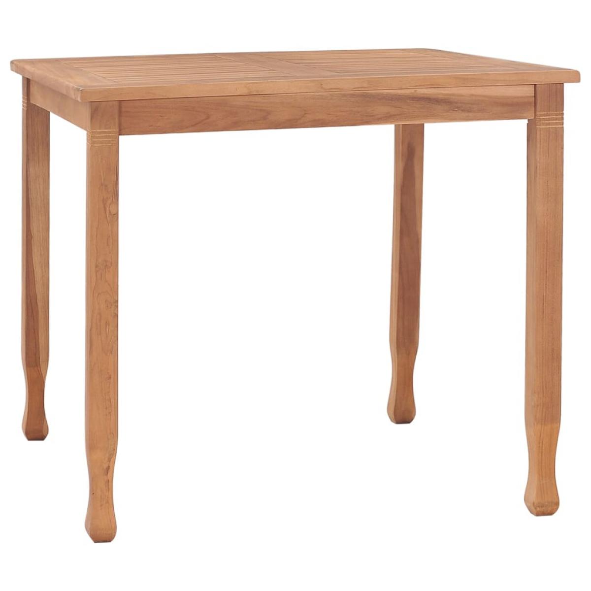 Conjunto de comedor para jardín 3 piezas madera maciza de teca
