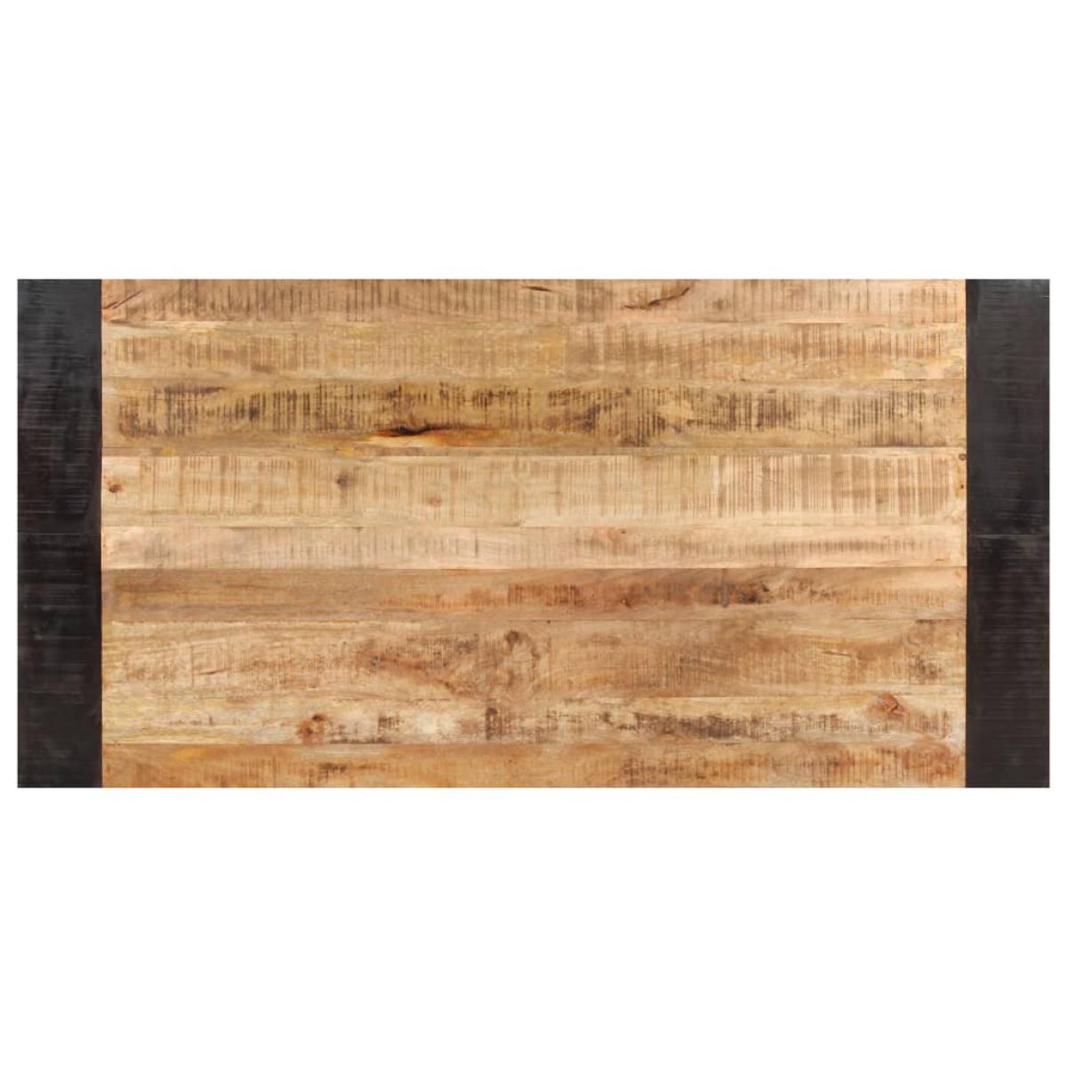 Mesa de comedor de madera maciza de mango 180x90x76 cm