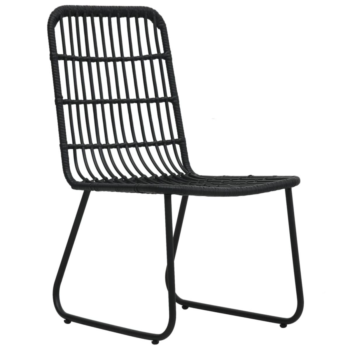 Juego de comedor para jardín 9 piezas ratán sintético y vidrio