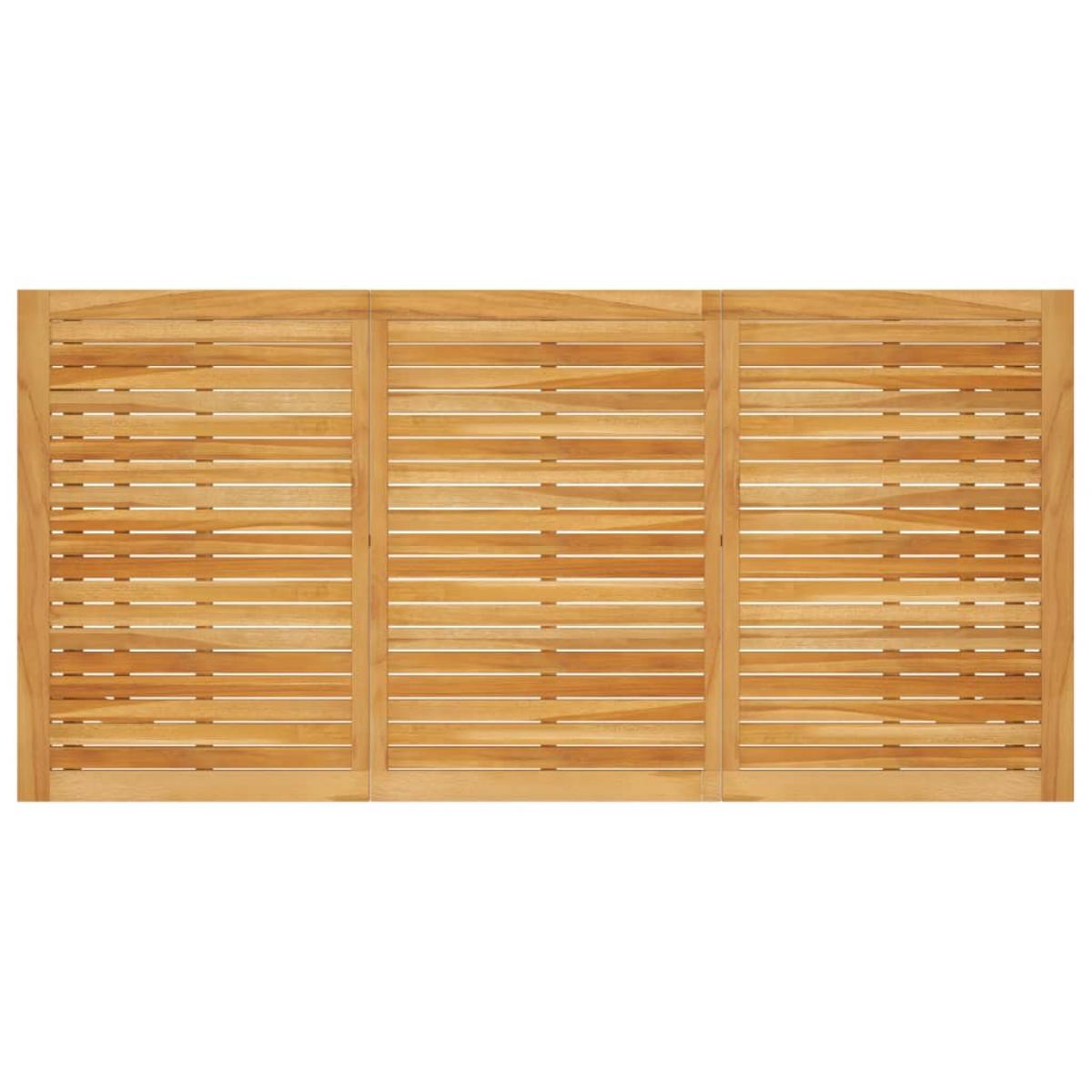 Juego de comedor de jardín 7 piezas gris