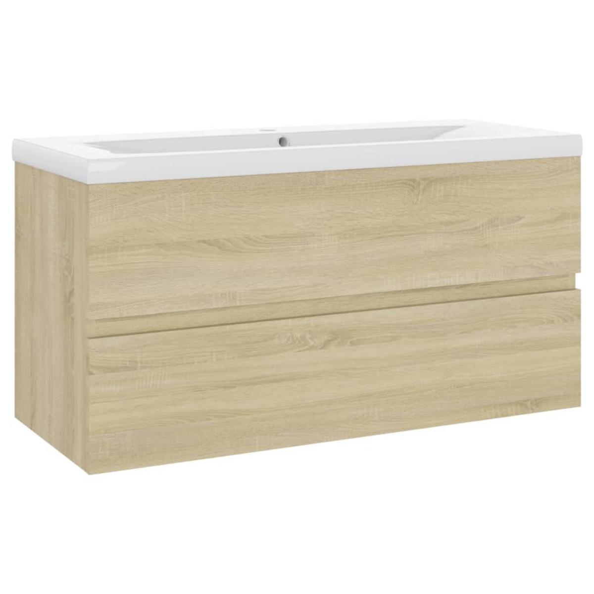 Mueble con lavabo aglomerado roble Sonoma