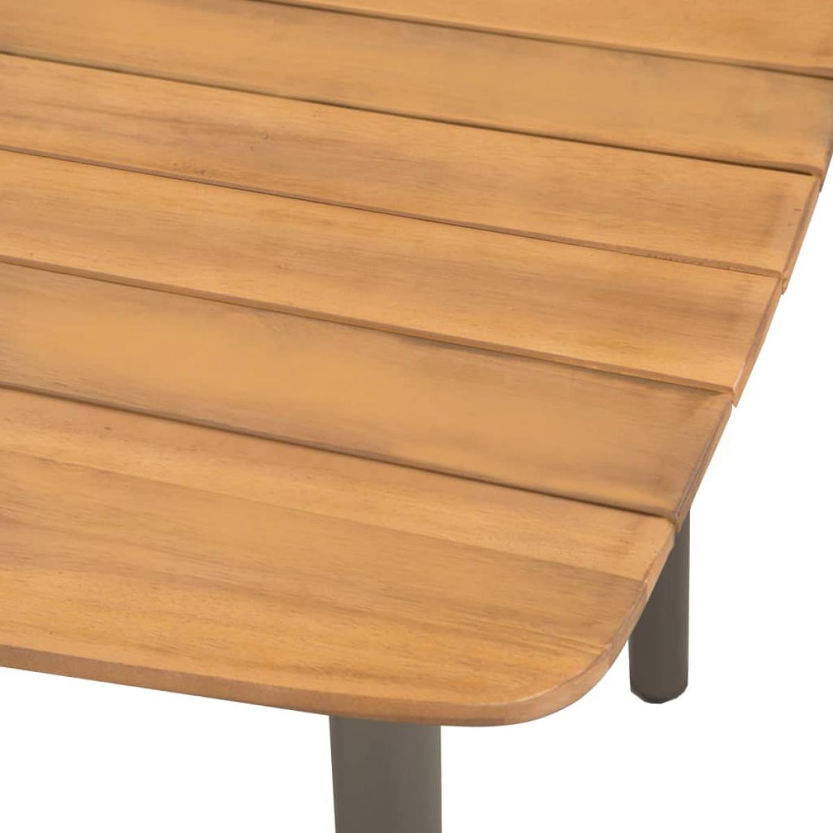 Set de muebles de comedor de jardín 5 piezas de ratán marrón