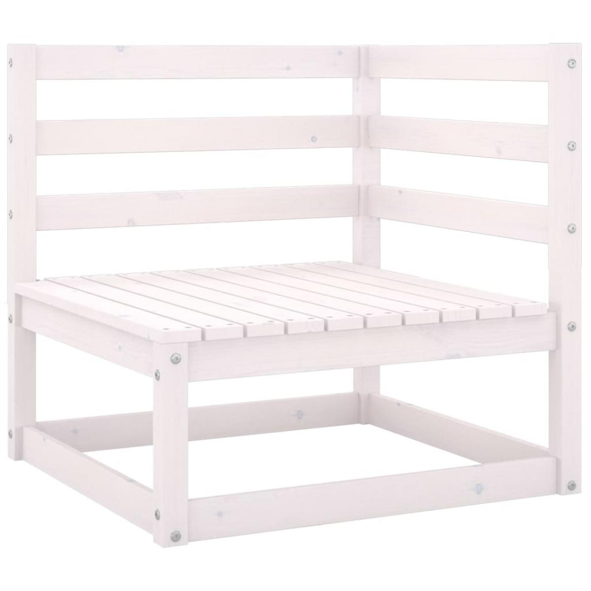 Muebles de jardín 6 piezas con cojines de madera de pino maciza
