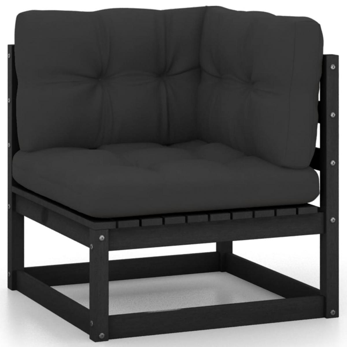 Juego de muebles de jardín 9 pzas y cojines madera maciza pino