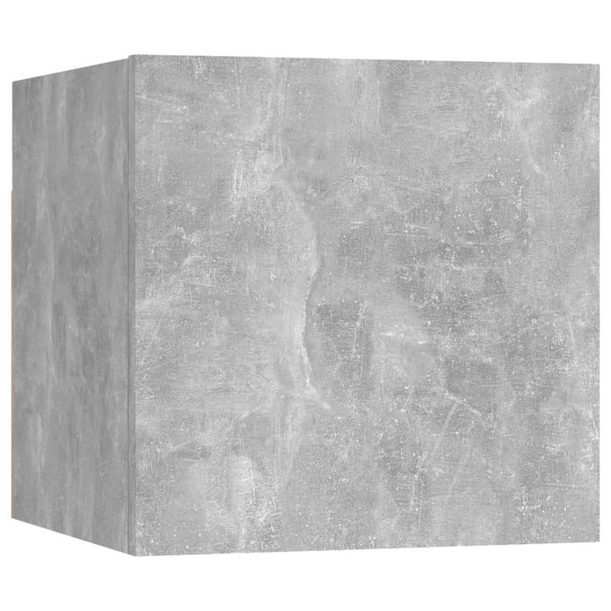 Muebles de pared para TV 8 unidades gris hormigón 30,5x30x30 cm