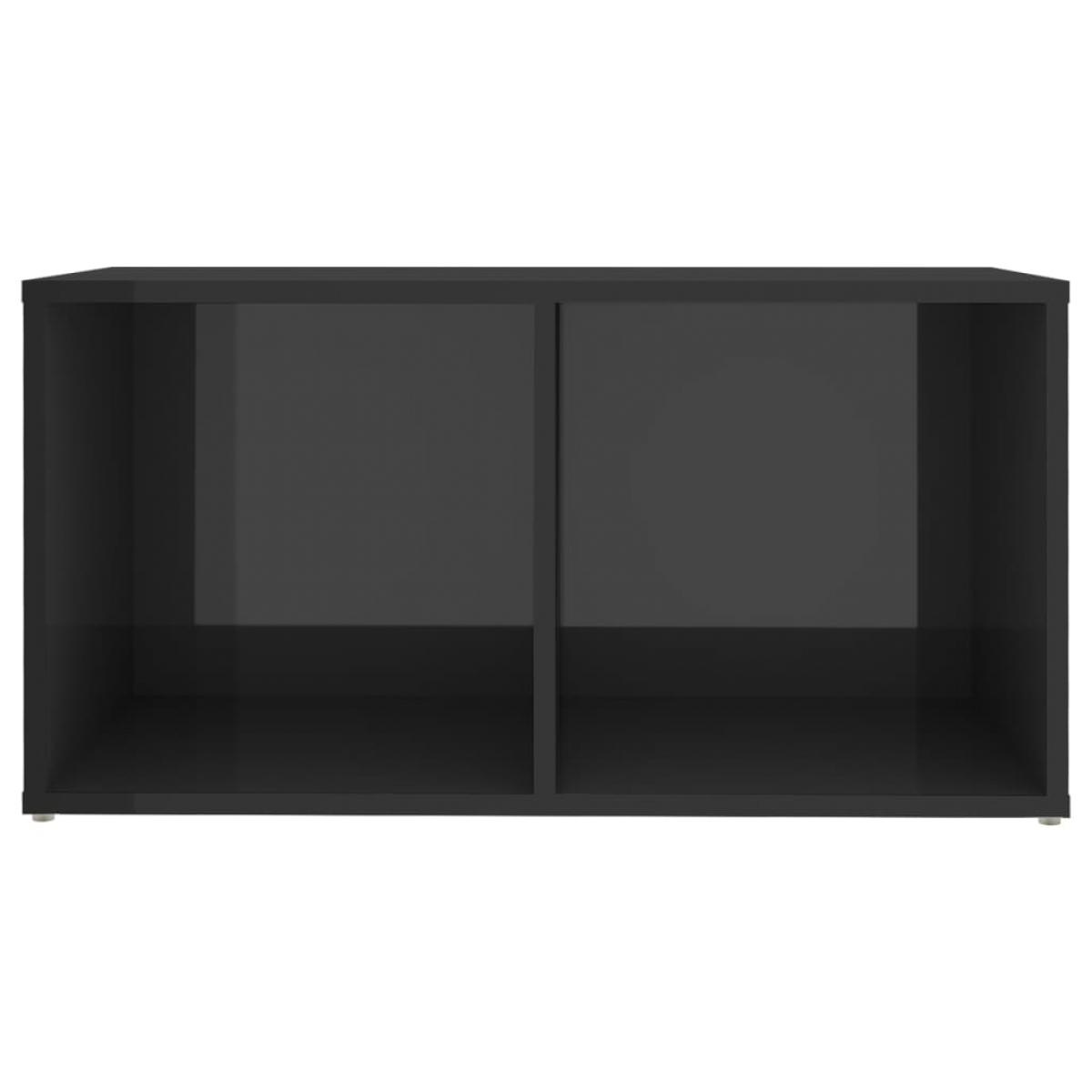 Muebles de salón de pared 2 pzas madera ingeniería gris brillo