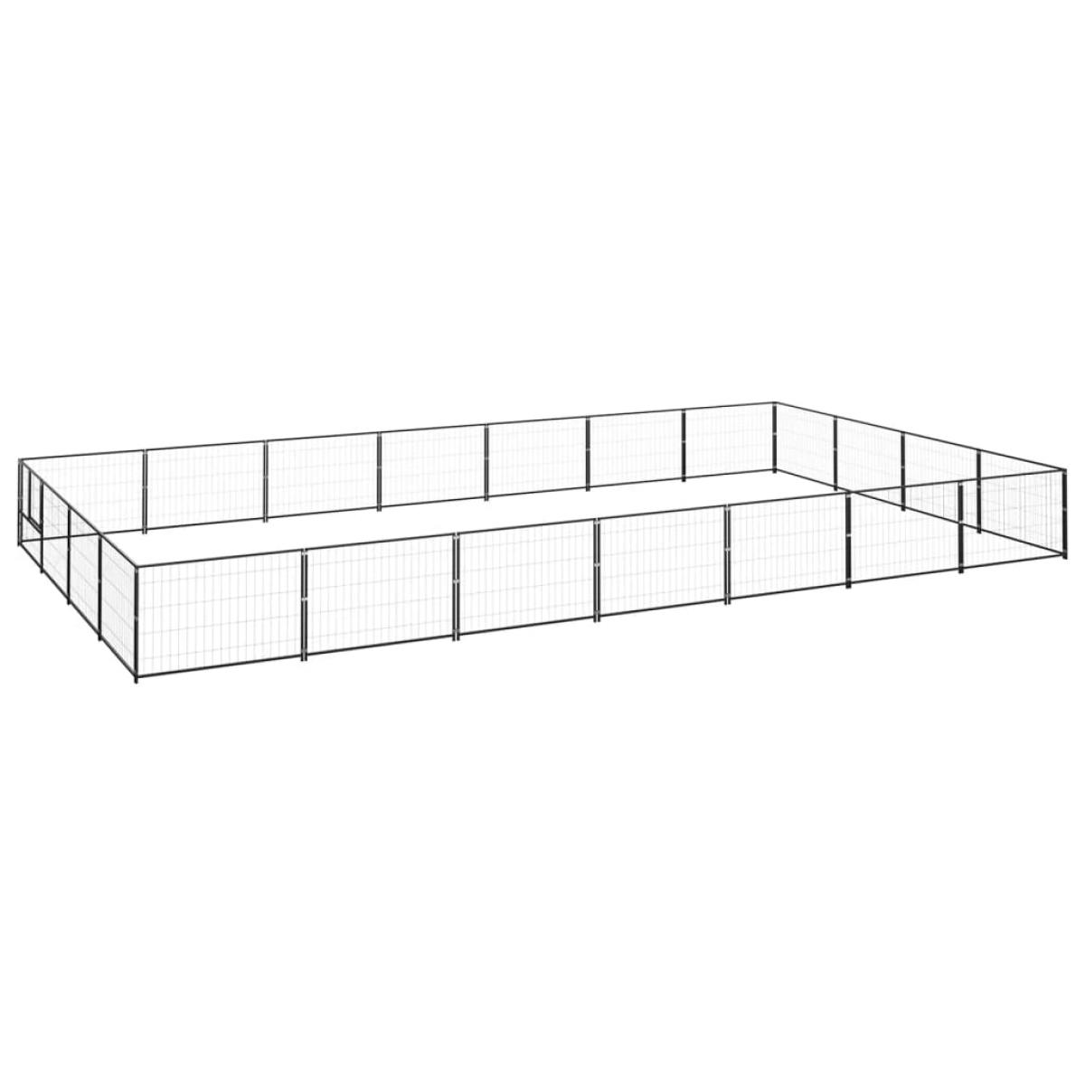 Perrera acero 28 m² negra