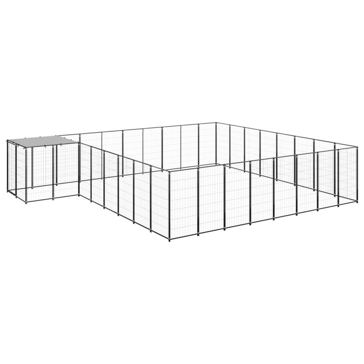 Perrera negra 20,57 m² acero