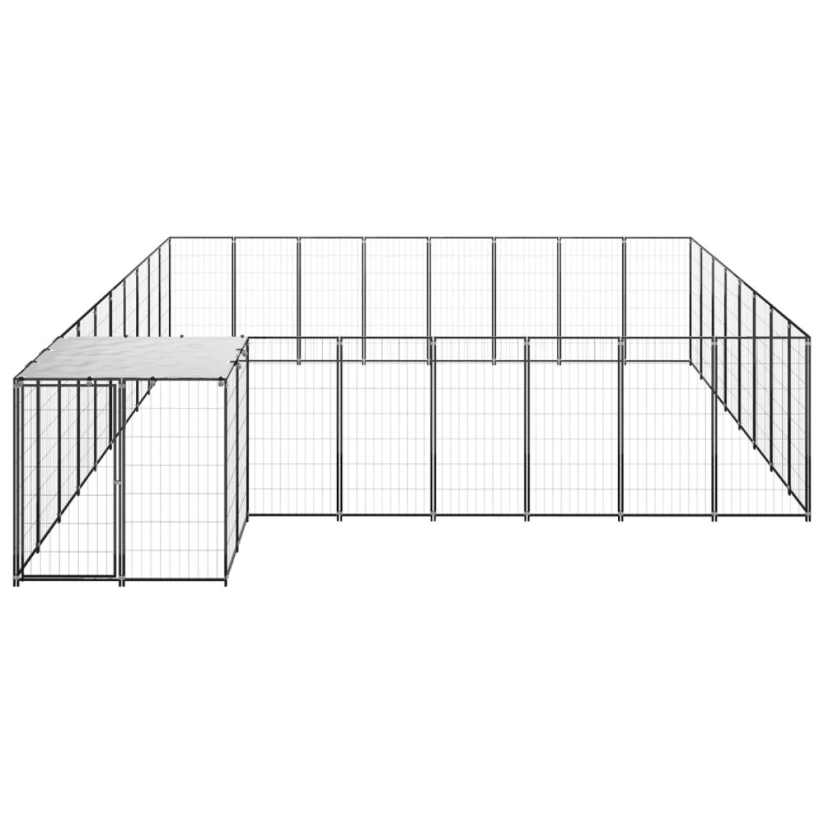 Perrera negra 20,57 m² acero