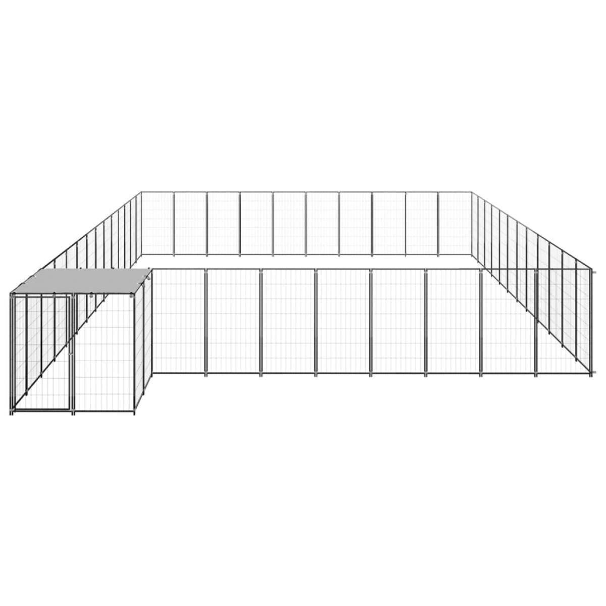 Perrera negra 37,51 m² acero