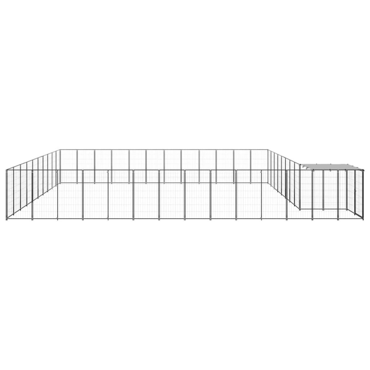 Perrera negra 37,51 m² acero