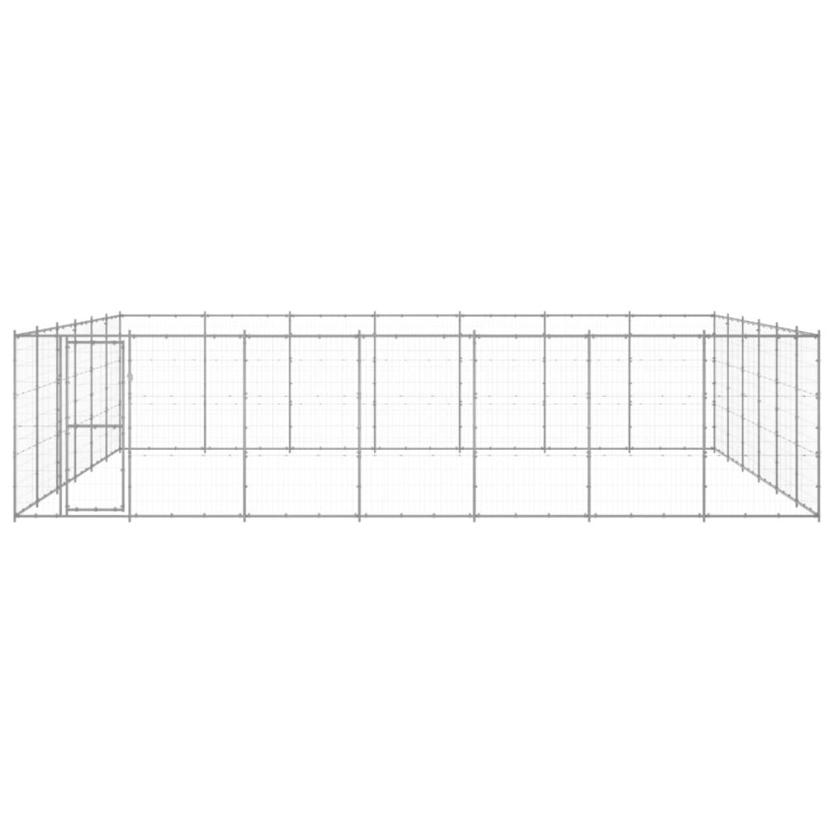 Perrera de exterior de acero galvanizado 50,82 m²