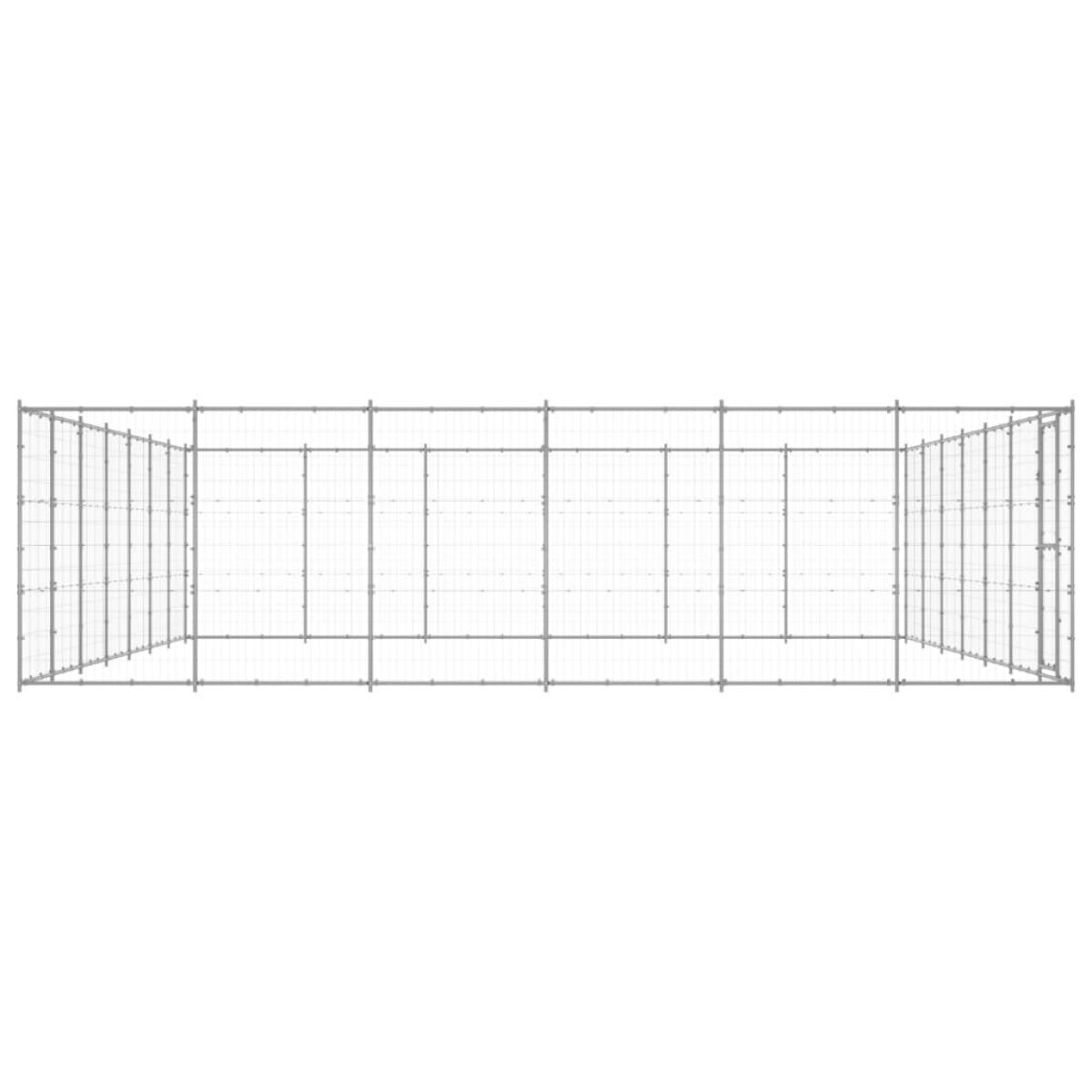 Perrera de exterior de acero galvanizado 50,82 m²