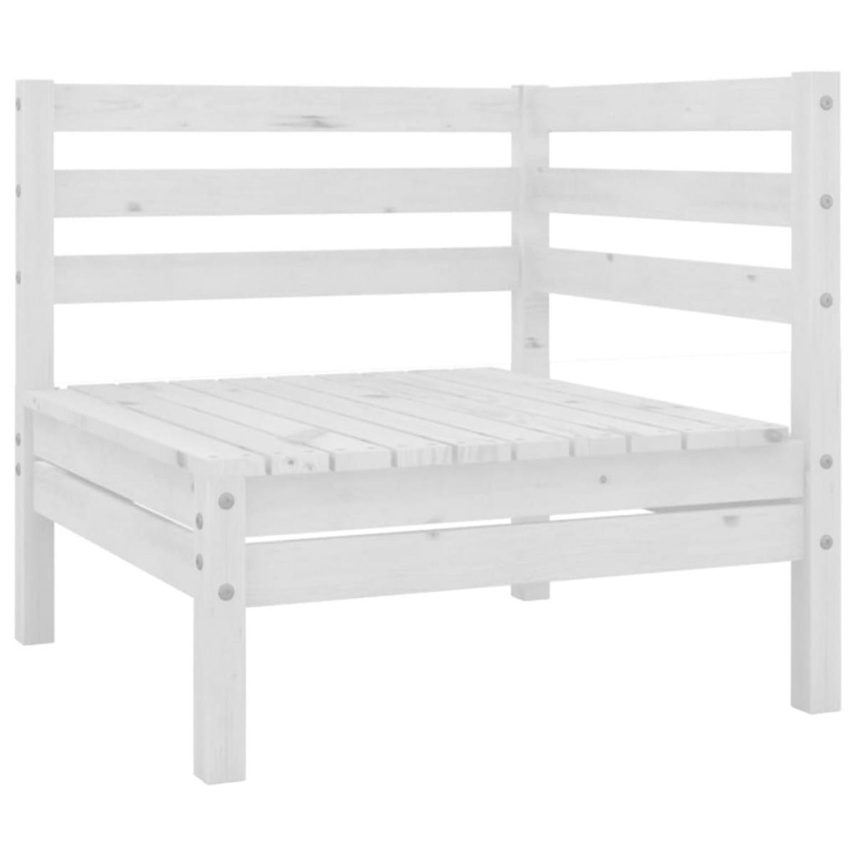 Juego de muebles de jardín 4 piezas madera maciza pino blanco
