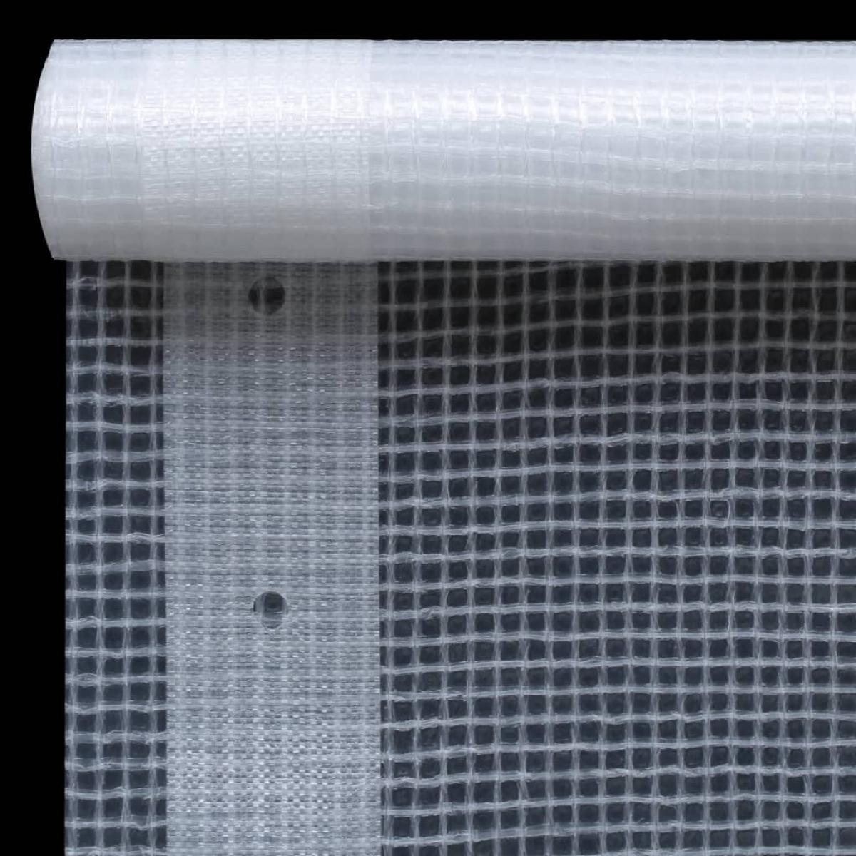 Lonas de leno 2 unidades 260 g/m² 3x6 m blanca