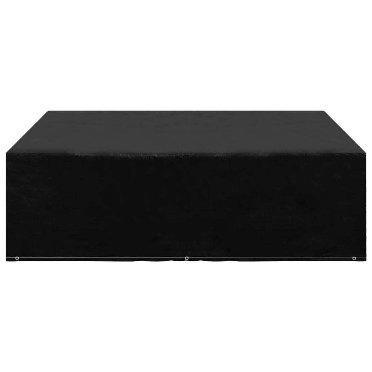 Funda de muebles de jardín 2 uds 8 ojales 200x200x70 cm
