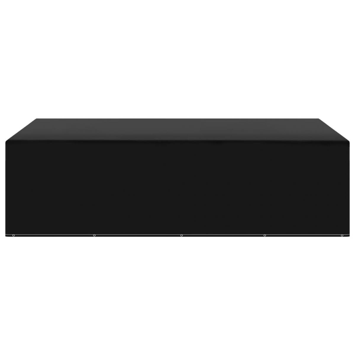 Fundas de muebles de jardín 2 uds 12 ojales 325x205x90 cm
