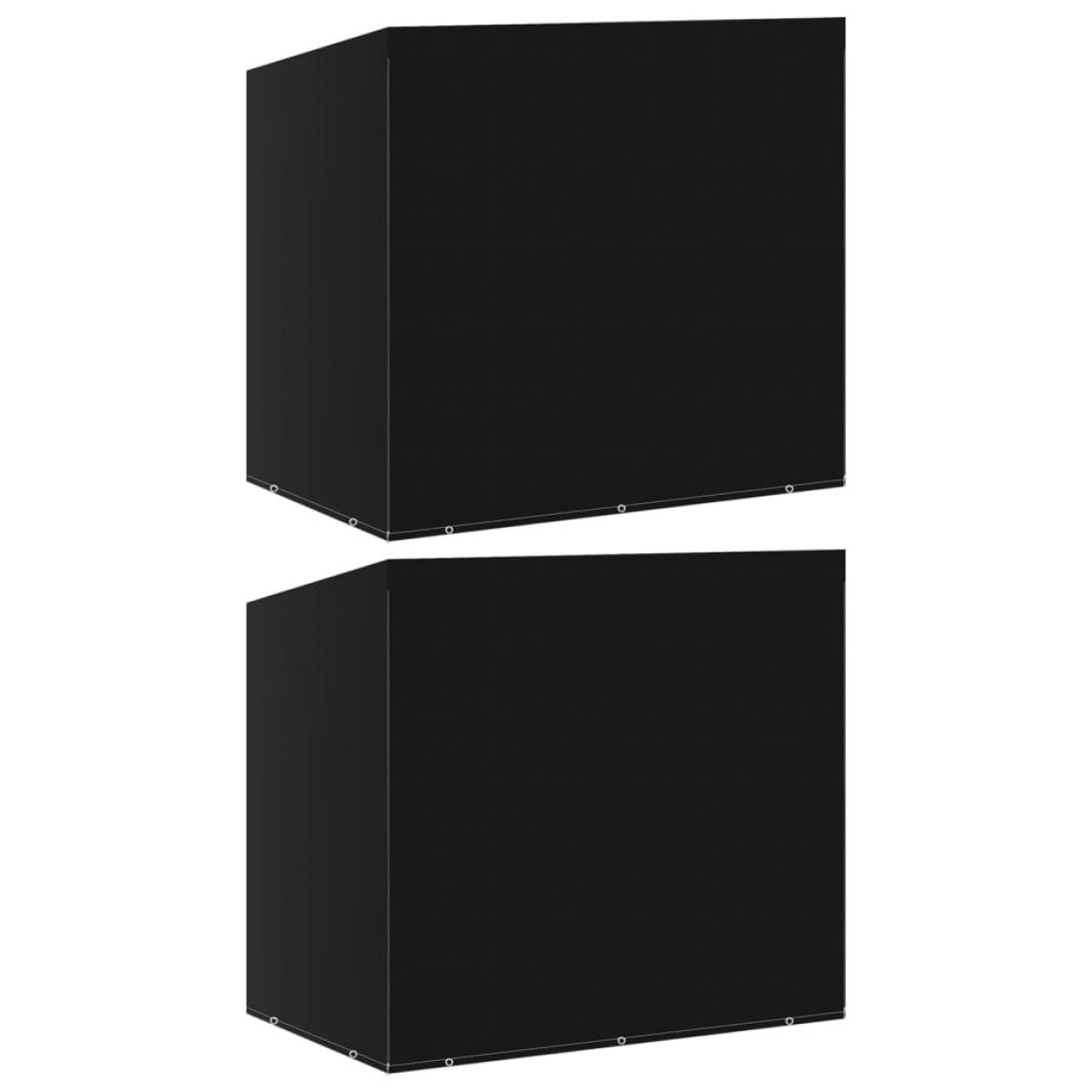 Funda banco balancín 2 uds 10 ojales cremalleras 255x145x170 cm