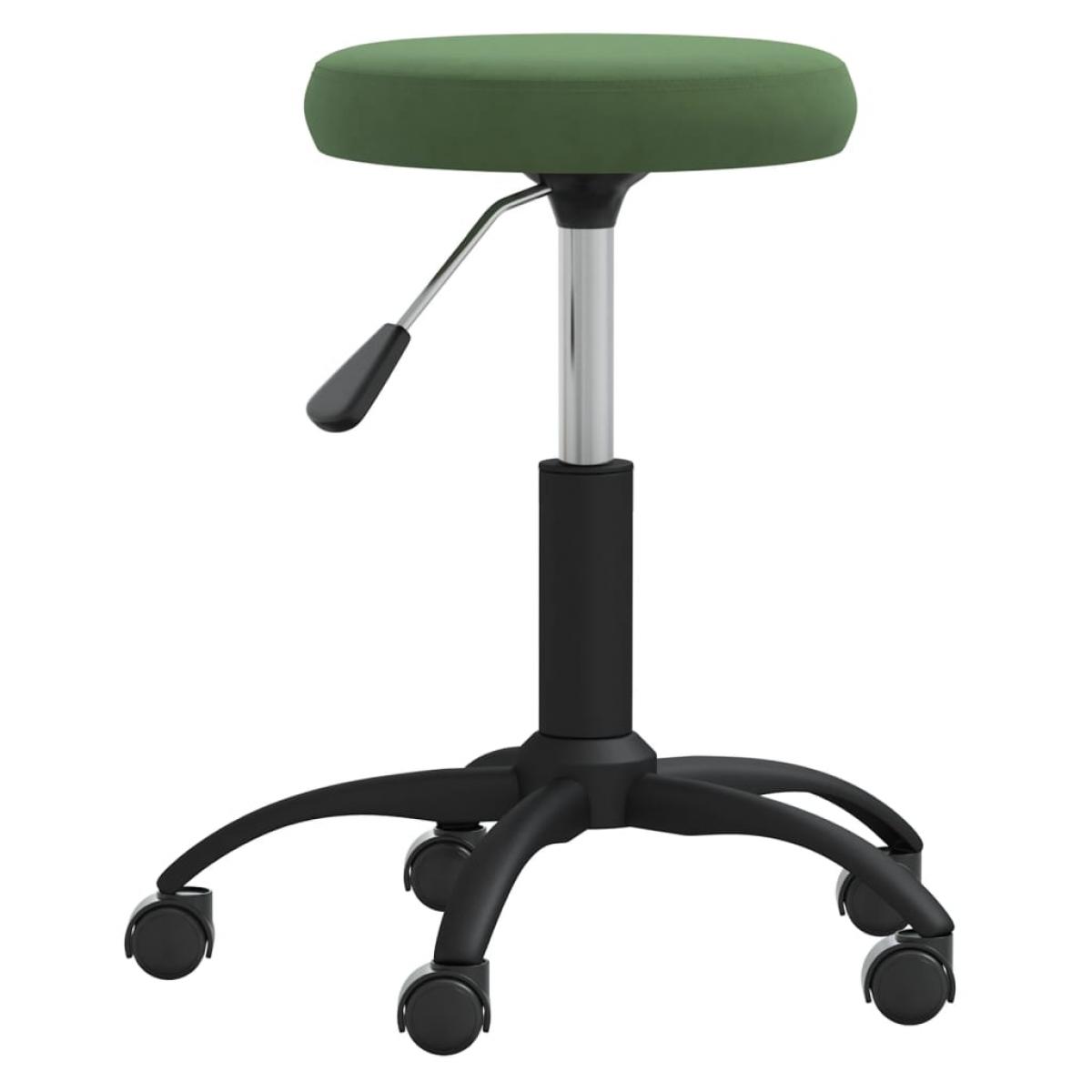 Taburete de masaje terciopelo verde oscuro