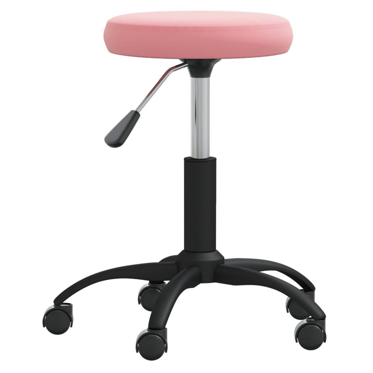 Taburete de masajes terciopelo Rosa