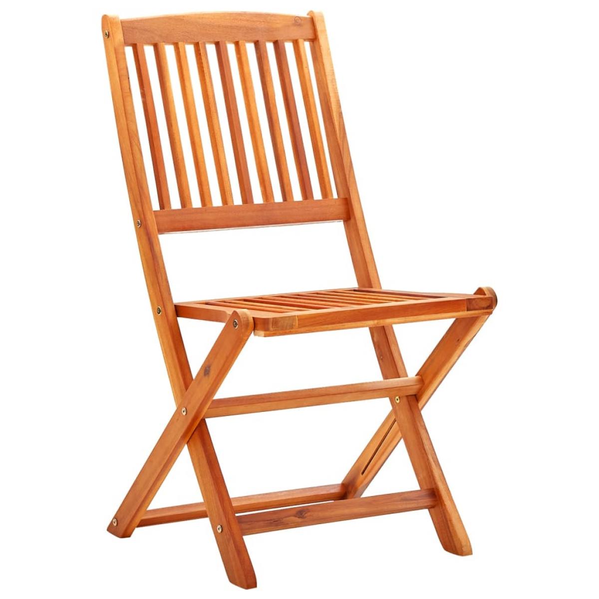 Set de comedor de jardín plegable 9 pzas madera eucalipto