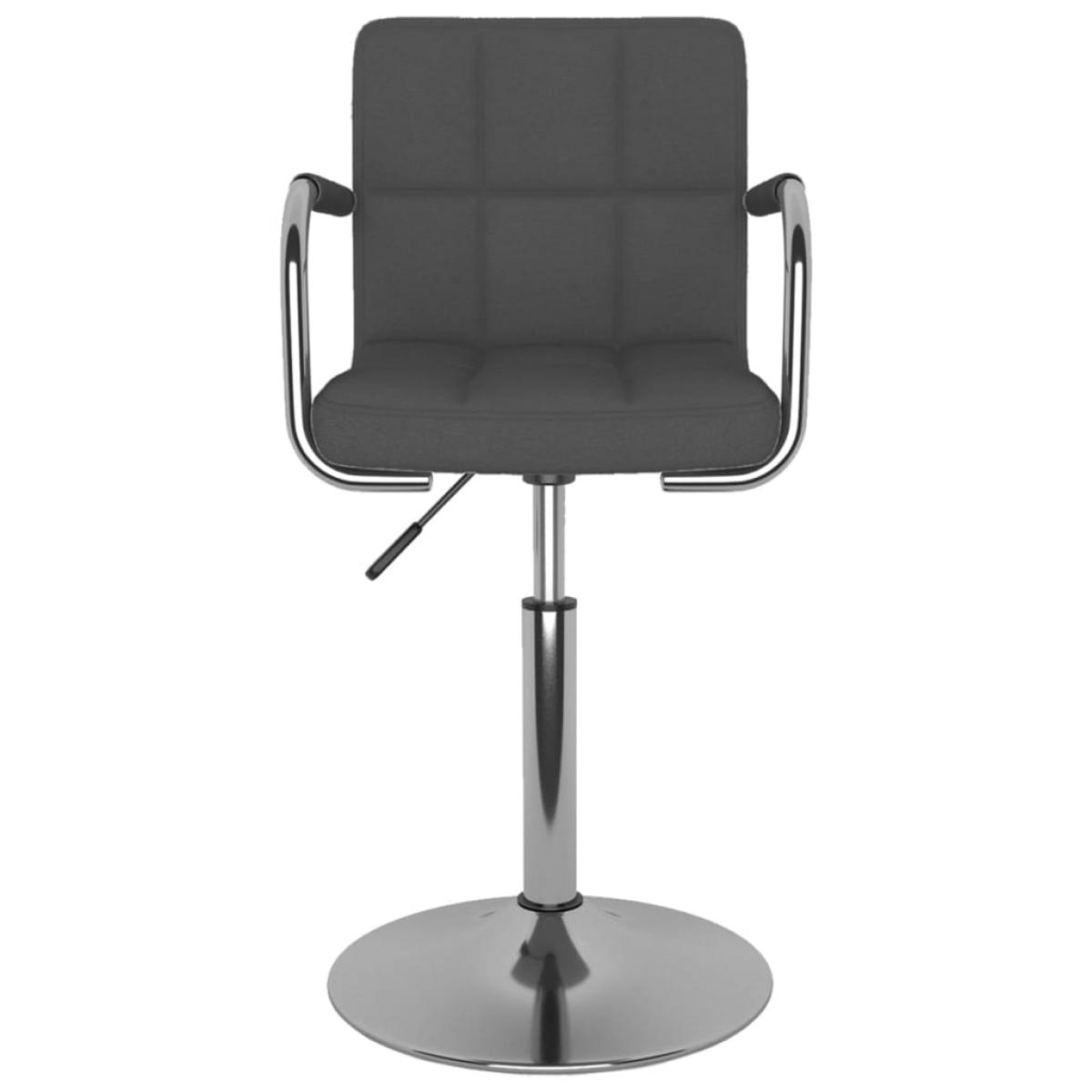 Silla de comedor tela gris oscuro