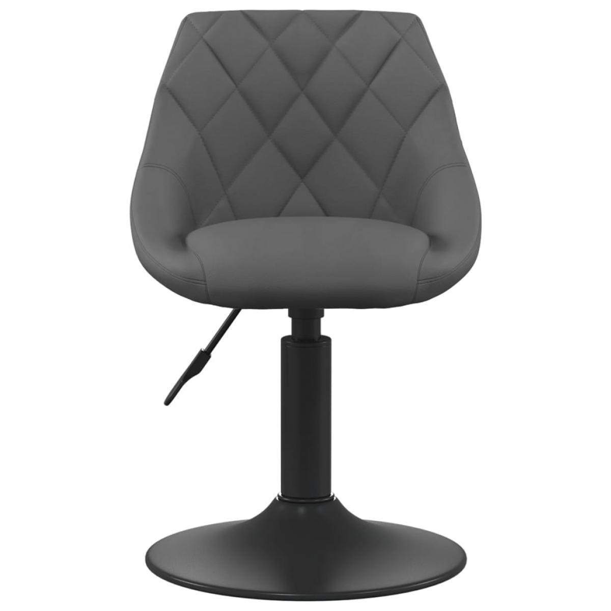Silla de comedor de terciopelo gris oscuro