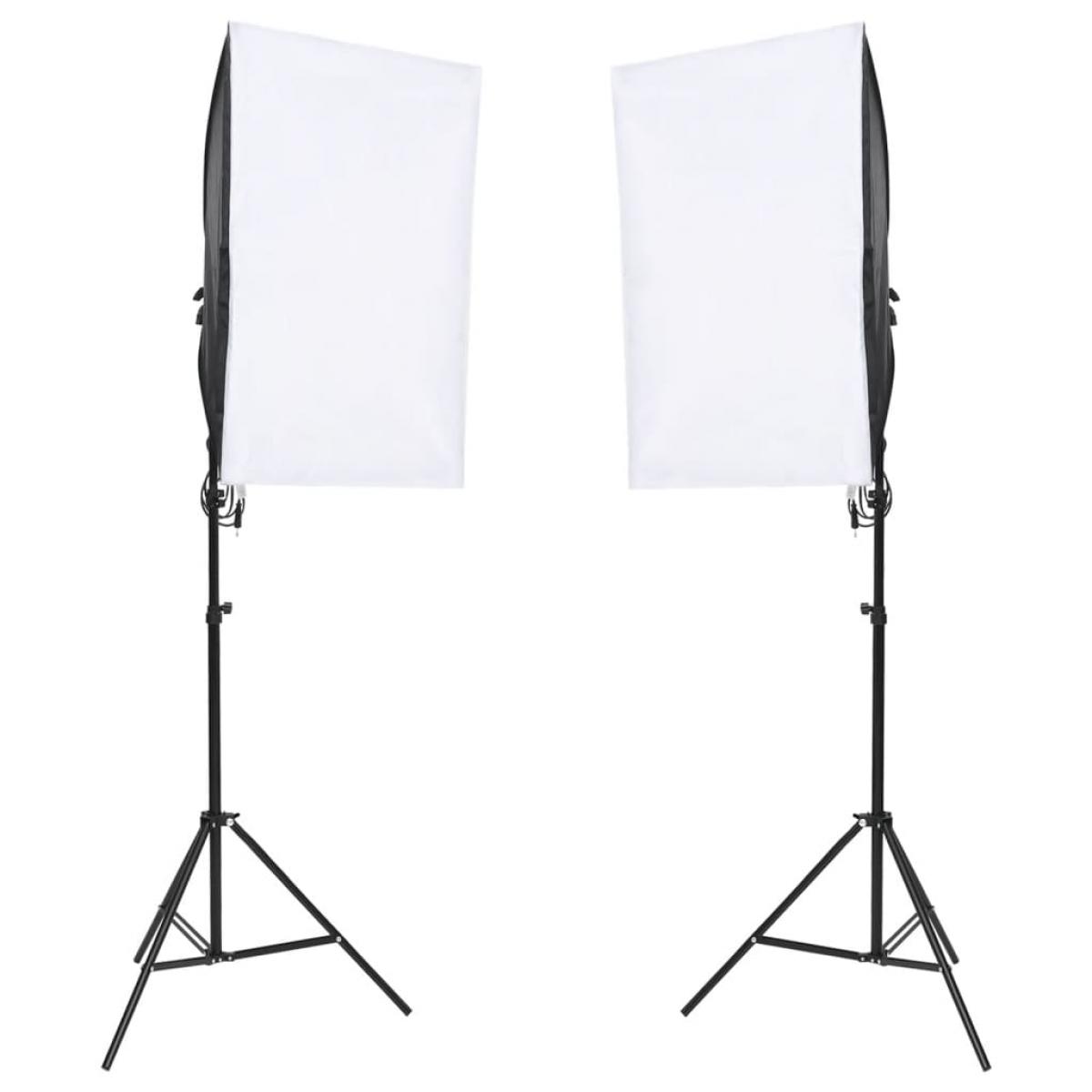 Kit de estudio fotográfico con set de luces y fondo