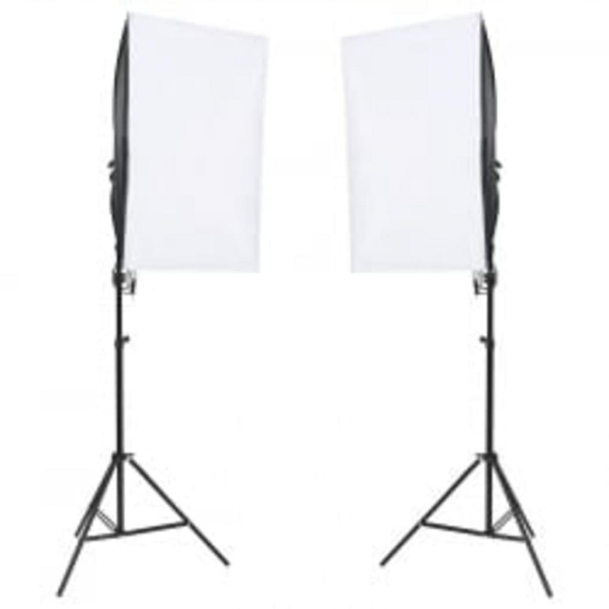 Kit de estudio fotográfico con set de luces y fondo
