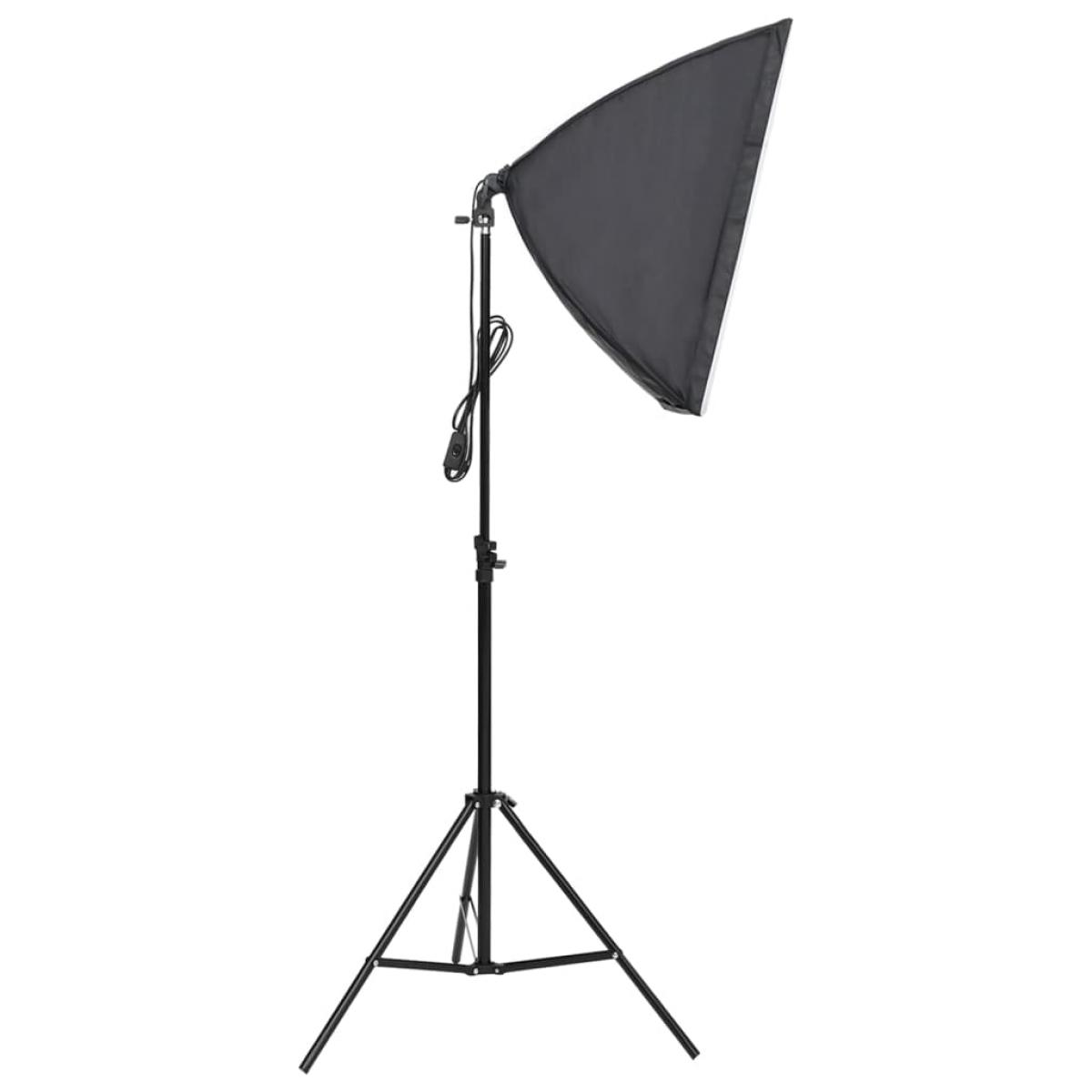 Kit de estudio fotográfico con set de luces y fondo