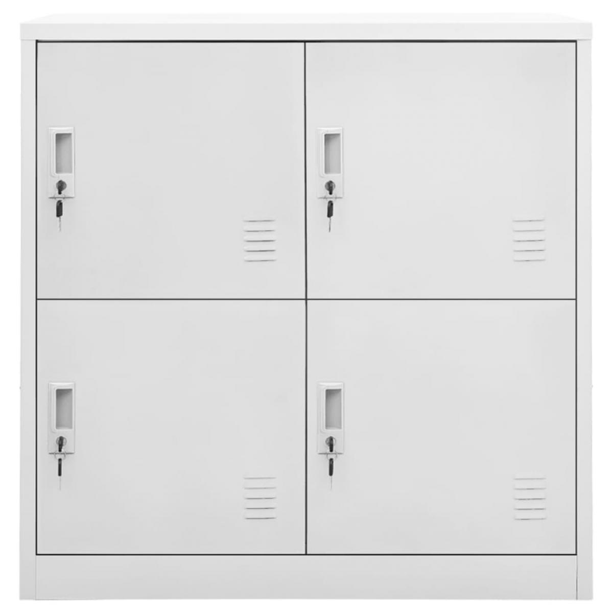 Armarios taquilla 5 uds de acero gris claro 90x45x92,5 cm