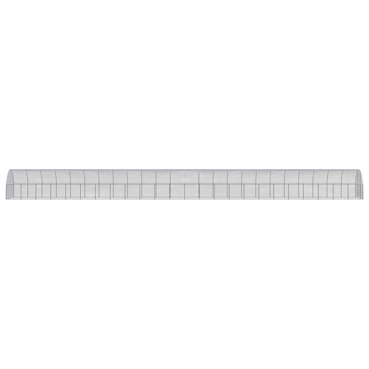 Gallinero de exterior de acero galvanizado 3x24x2 m